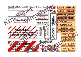 Convoy and Heavy Vehicle Markings